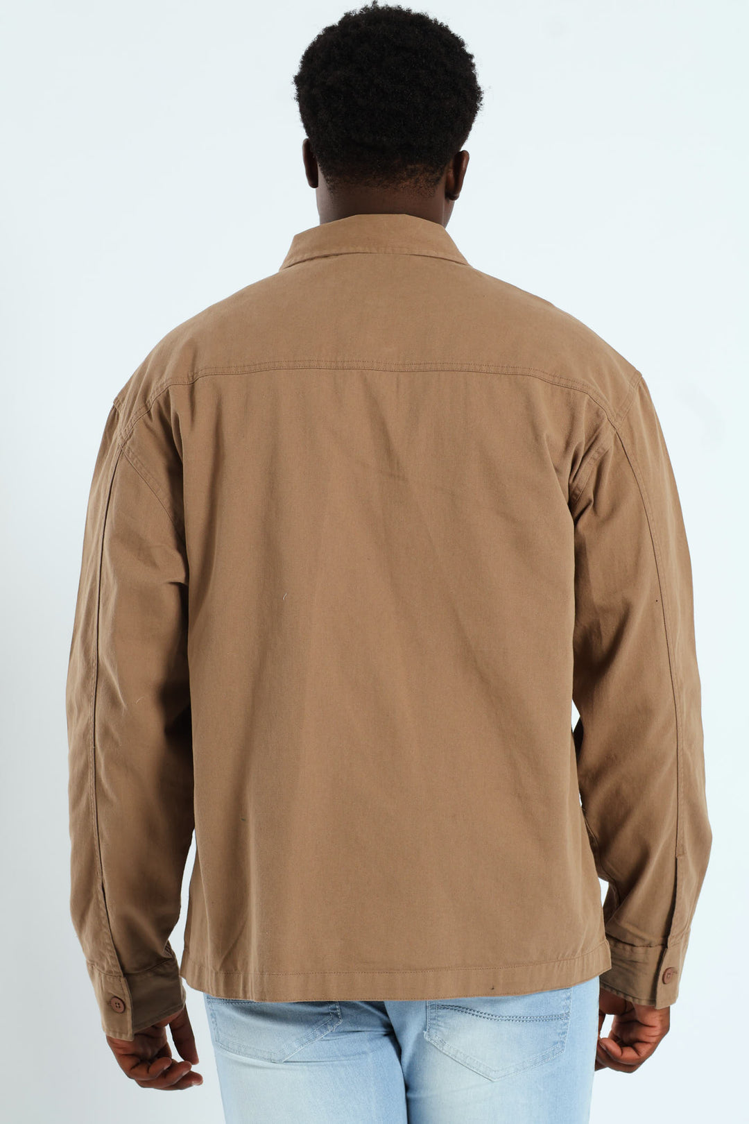 Heavy Wash Cotton Shirt - Taupe
