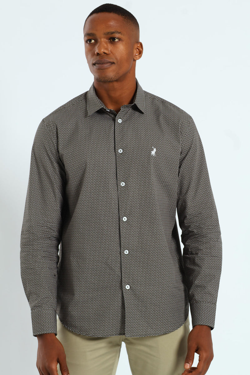 Long Sleeve Ares Shirt - Brown