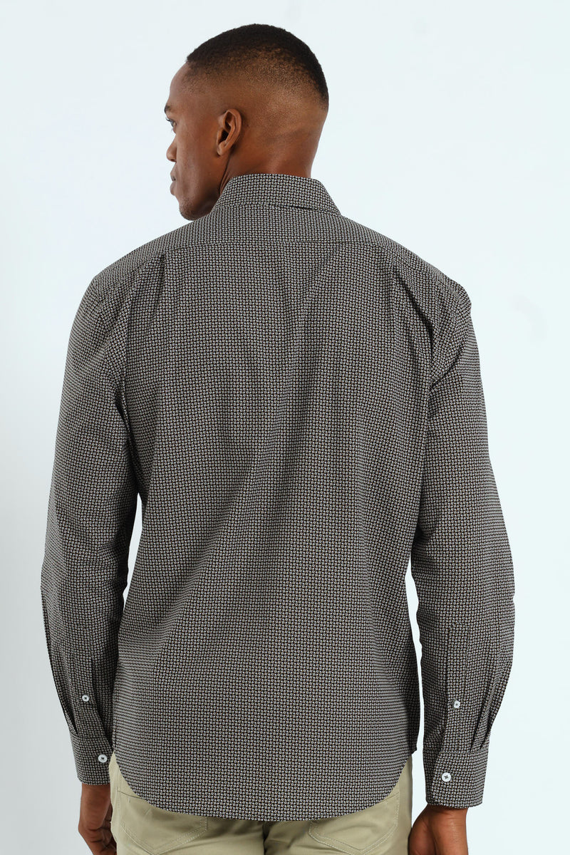 Long Sleeve Ares Shirt - Brown