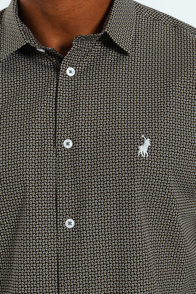 Long Sleeve Ares Shirt - Brown