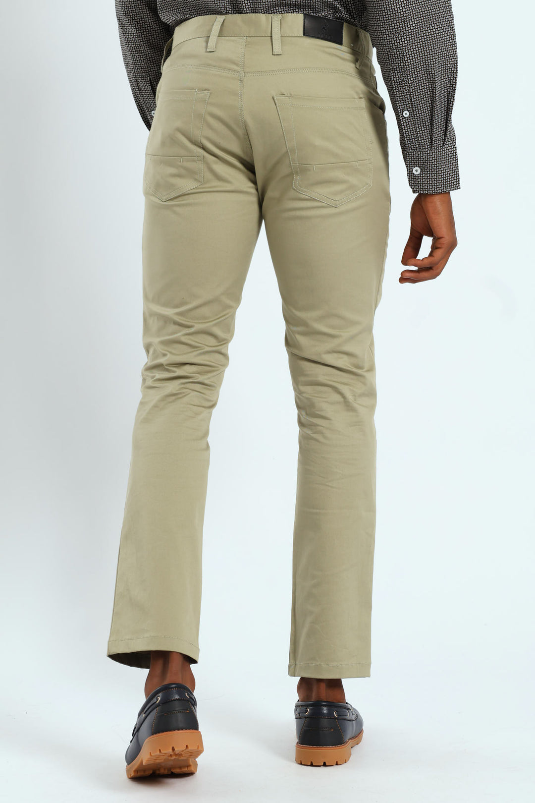 Ethan Slim Leg Trousers - Light Green