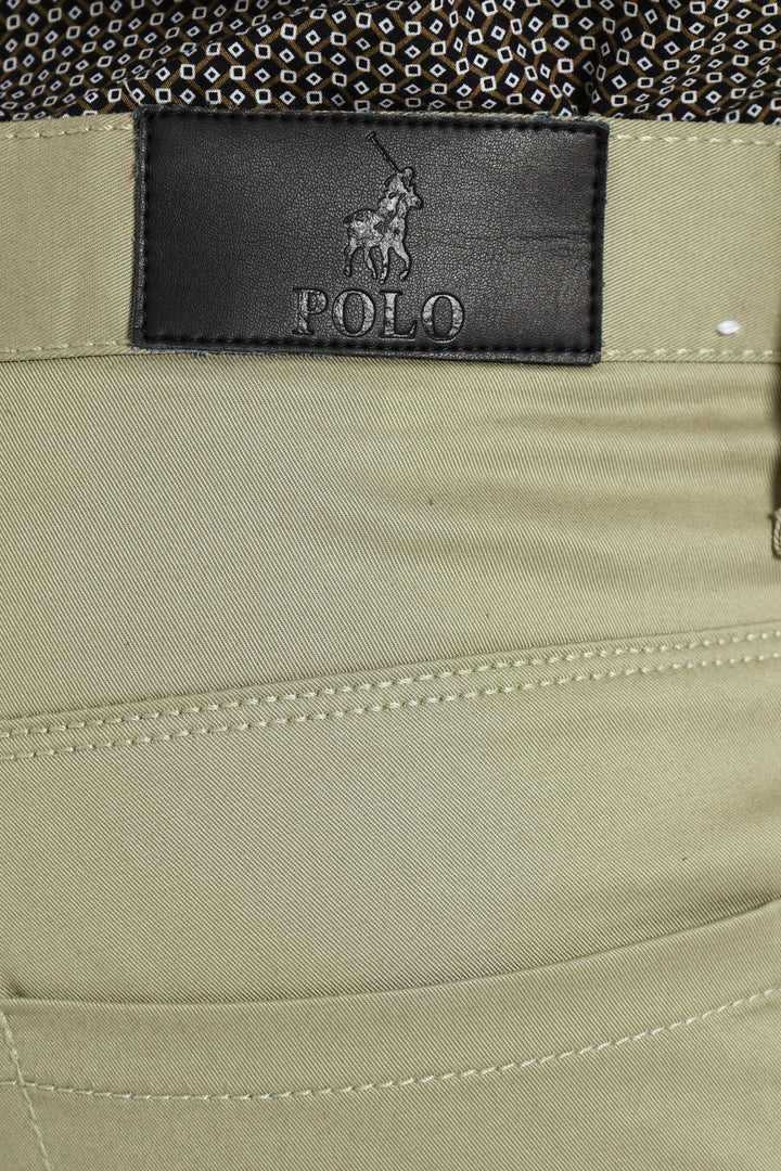 Ethan Slim Leg Trousers - Light Green