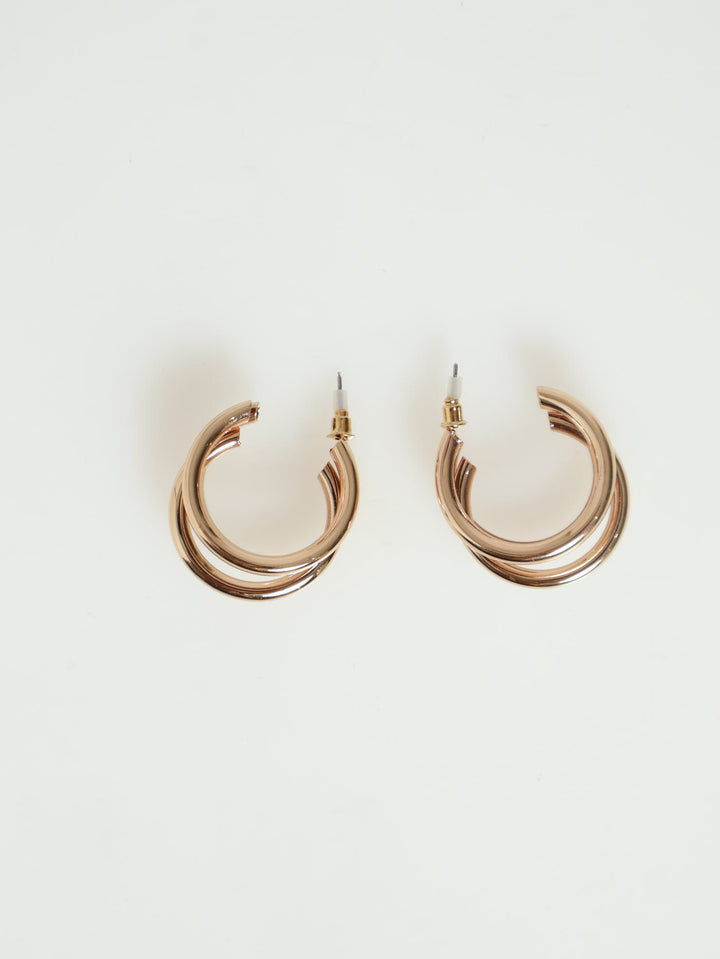 3 Strand Hoop - Gold