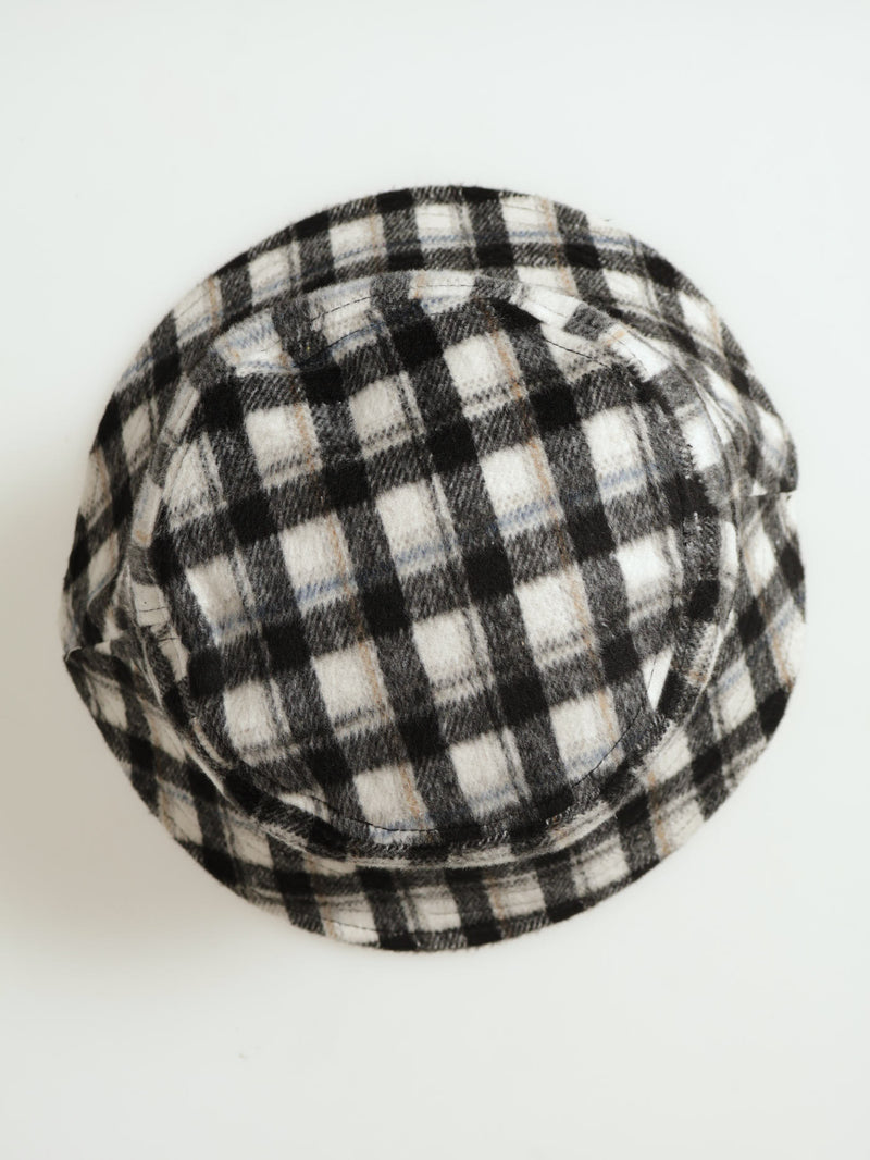 Check Print Bucket Hat - Multi