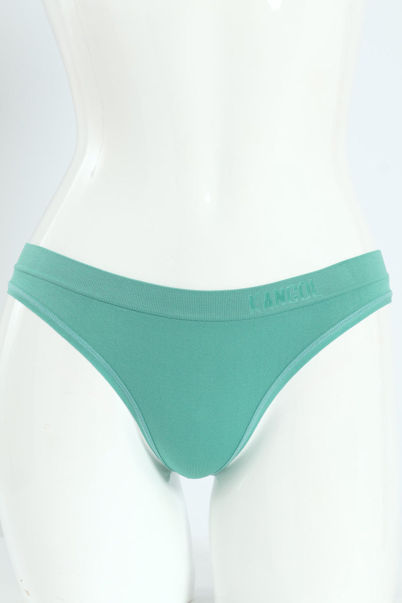 3 Pack Plain Seamless Thong - Jade/Nude/Charcoal