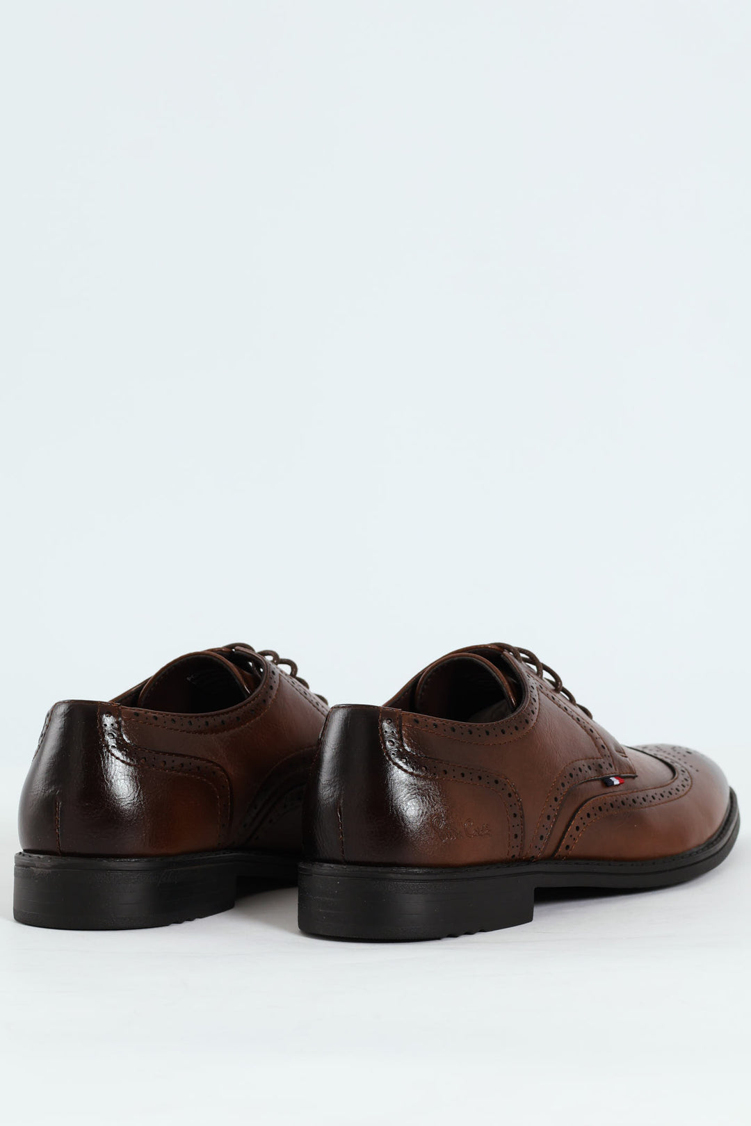Brogue Detail Lace Up Shoe - Tan