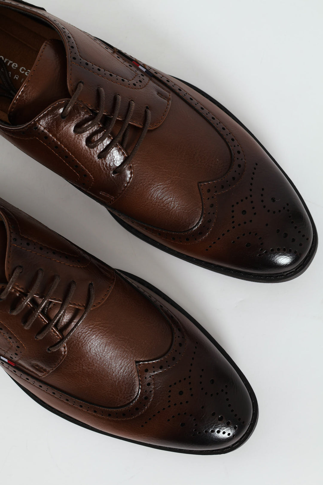 Brogue Detail Lace Up Shoe - Tan