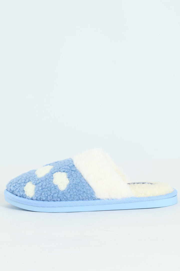 Clouds Closed Toe Slipper - Blue