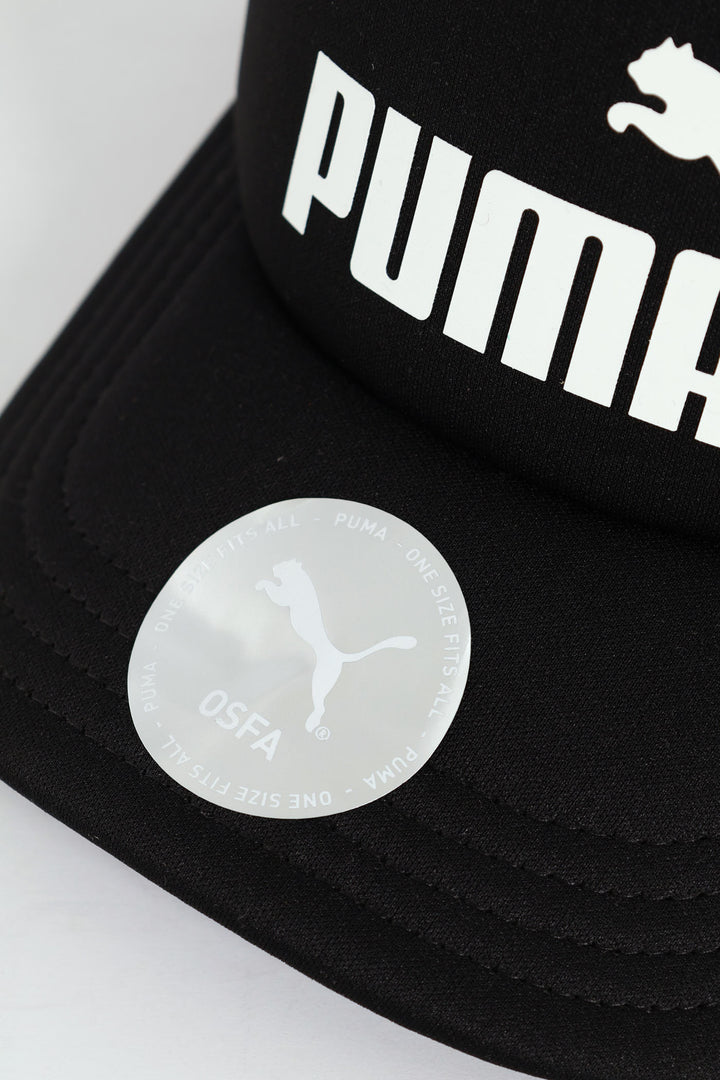 Essential No.1 Logo Trucker Cap - Black
