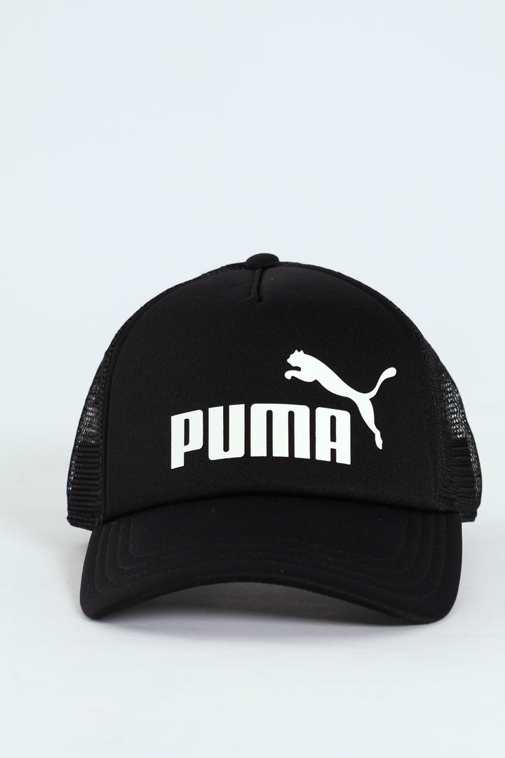 Essential No.1 Logo Trucker Cap - Black