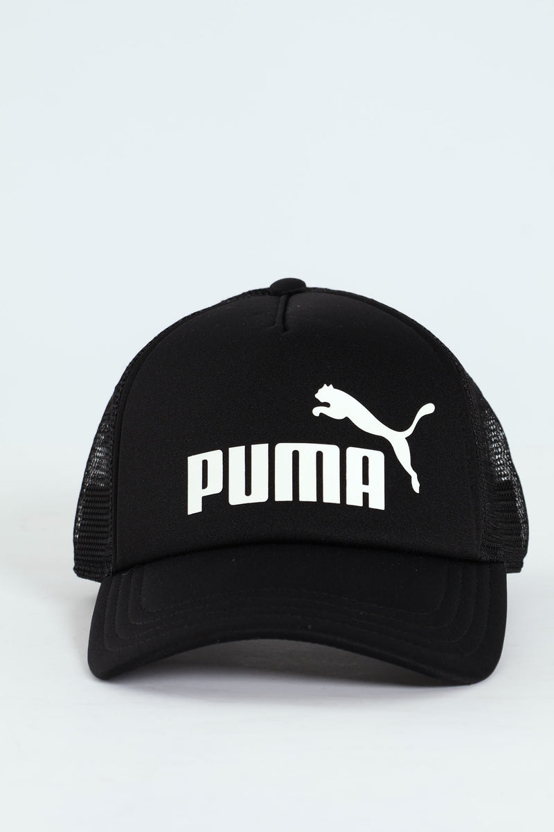 Essential No.1 Logo Trucker Cap - Black