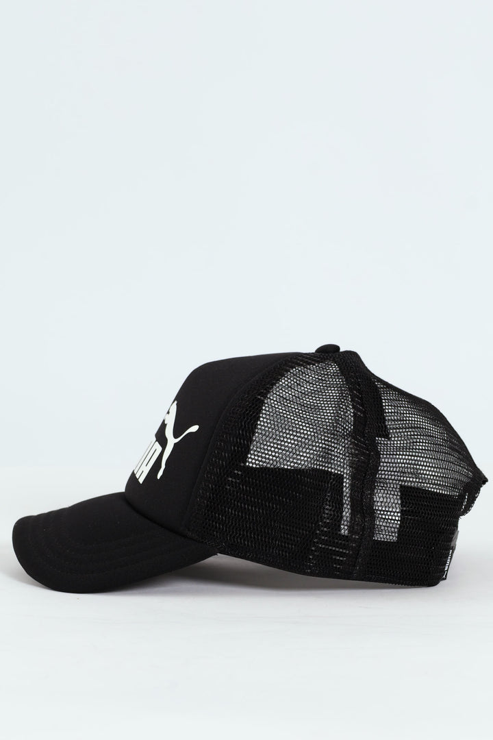 Essential No.1 Logo Trucker Cap - Black