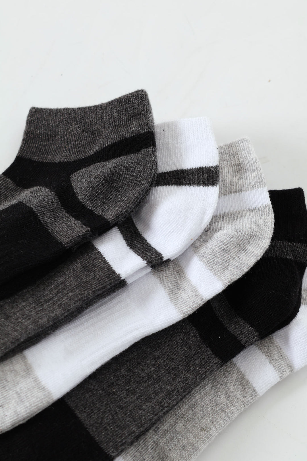 Boys 5 Pack Plain Low Cut Socks - Multi