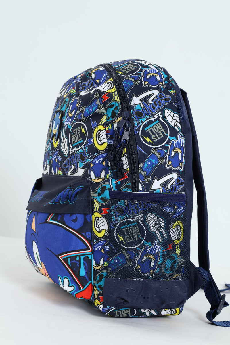 Pre-Boys Sonic Fashion Backpack - Navy