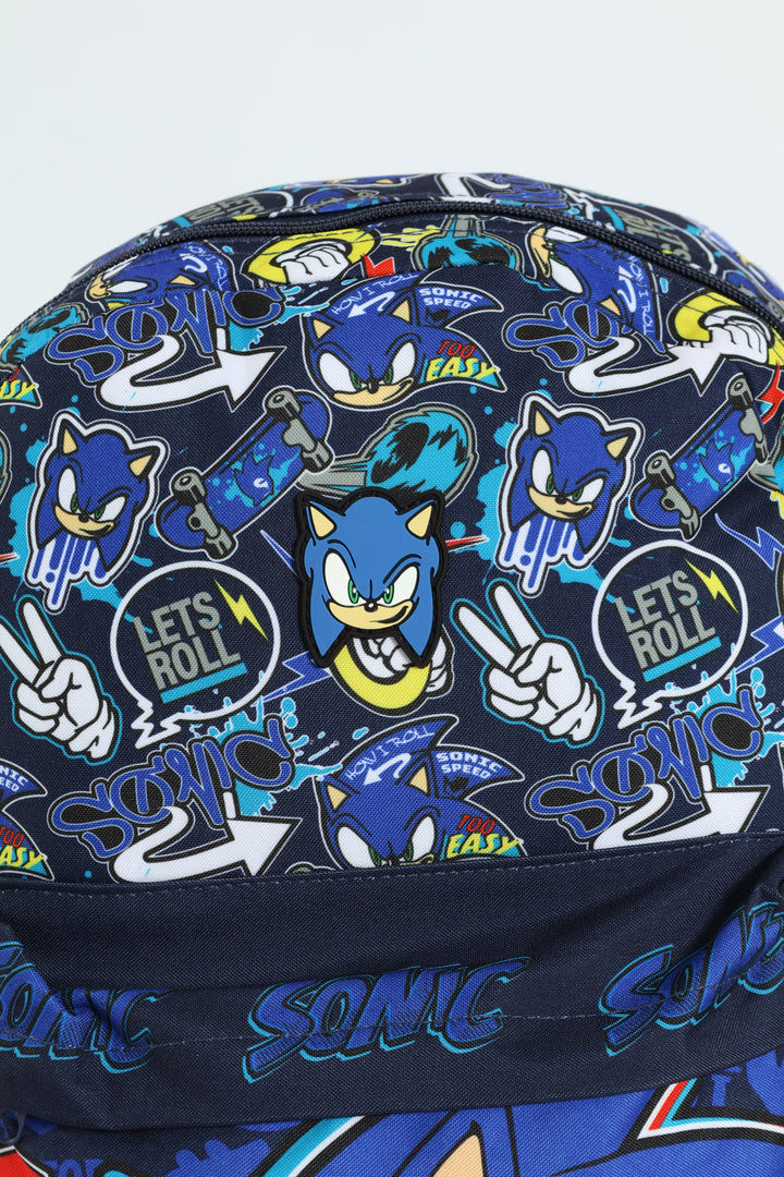 Pre-Boys Sonic Fashion Backpack - Navy