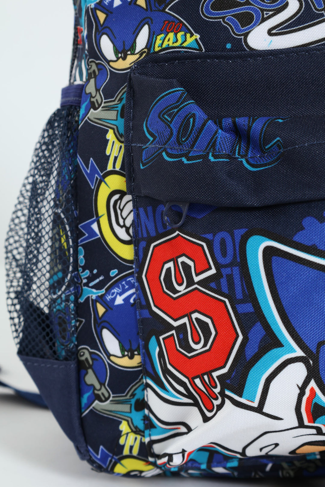 Pre-Boys Sonic Fashion Backpack - Navy