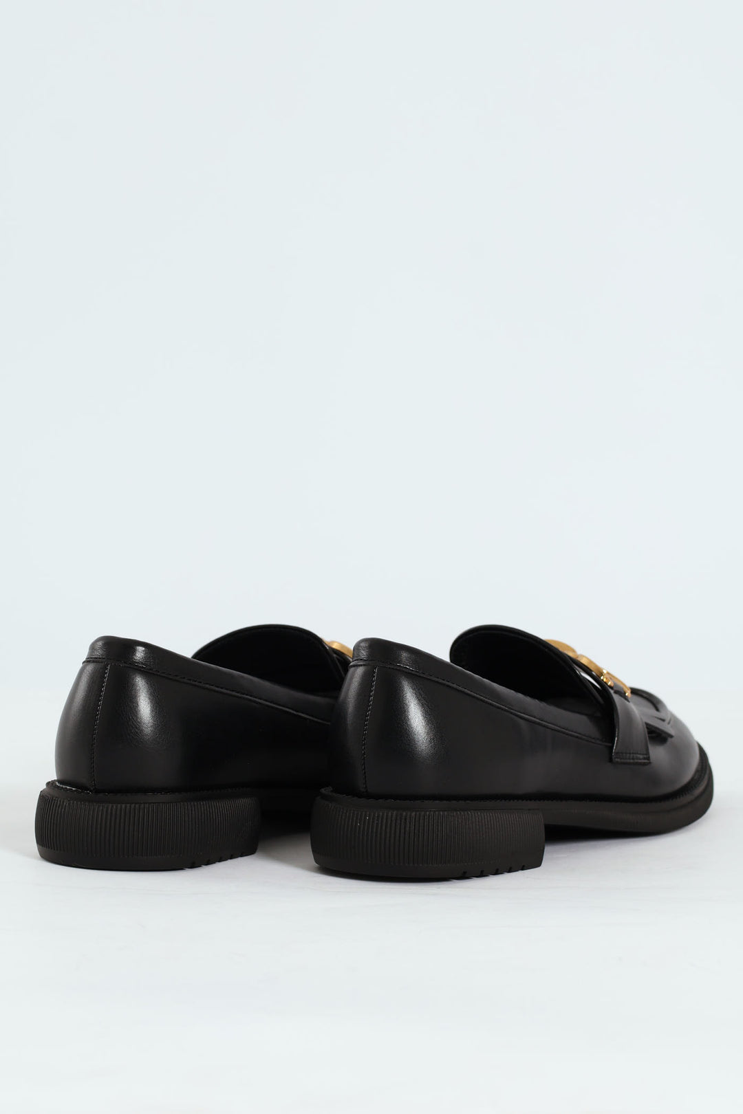 Tassel & Trim Detail Loafer - Black