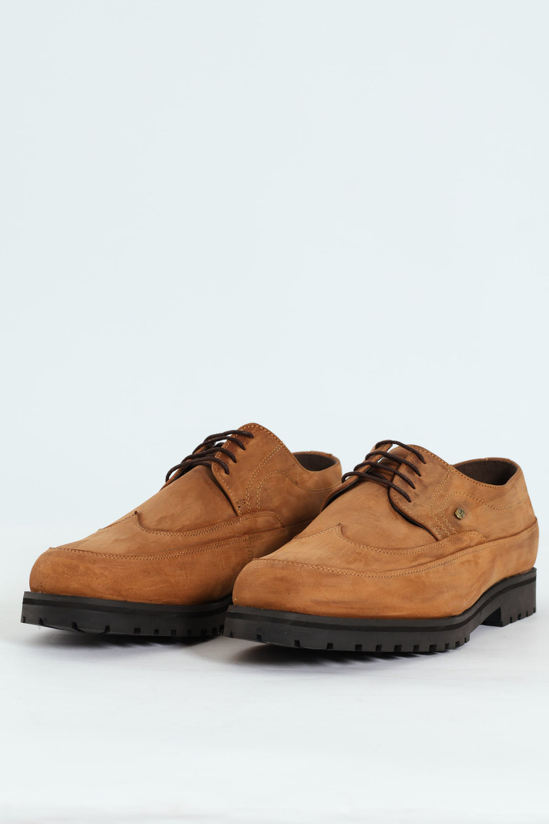 Lace Up Smart Casual Shoe - Tan
