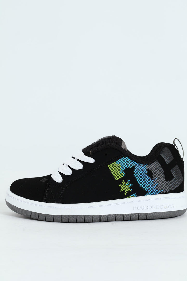 Boys Graffik Skate Court Shoe - Black