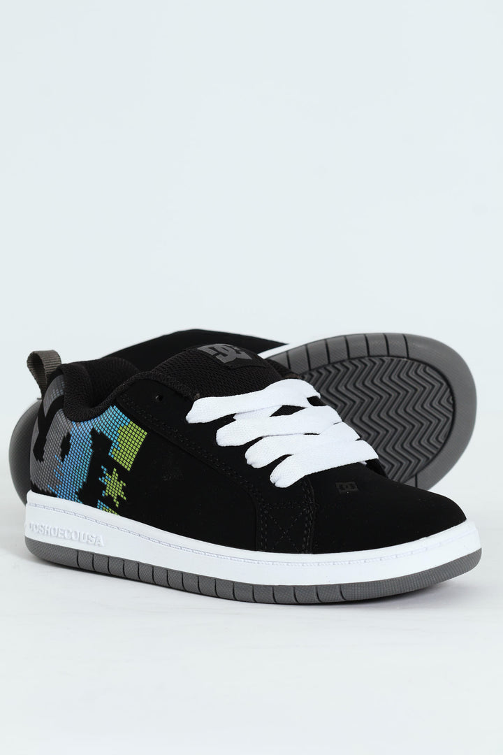 Boys Graffik Skate Court Shoe - Black