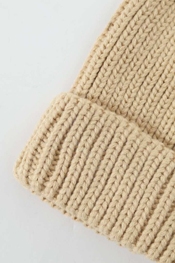 Boys Striped Beanie - Grey