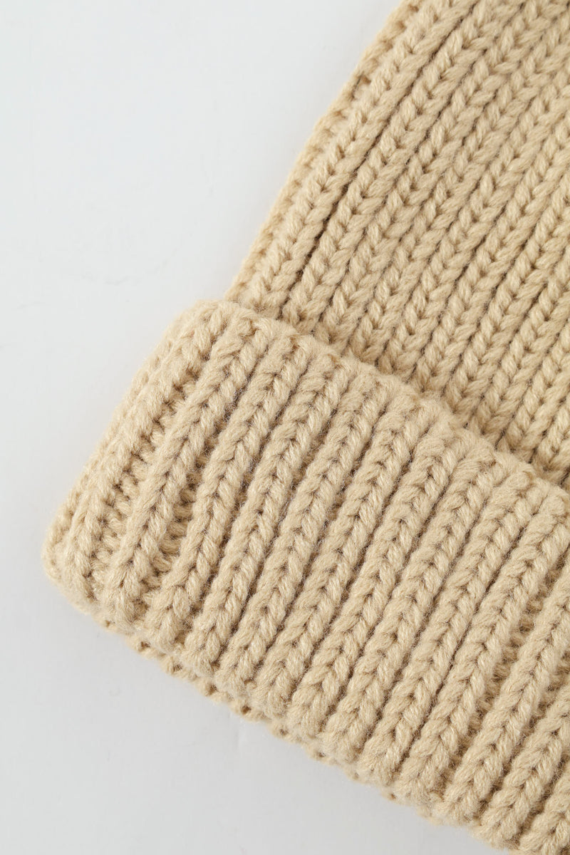 Boys Striped Beanie - Grey
