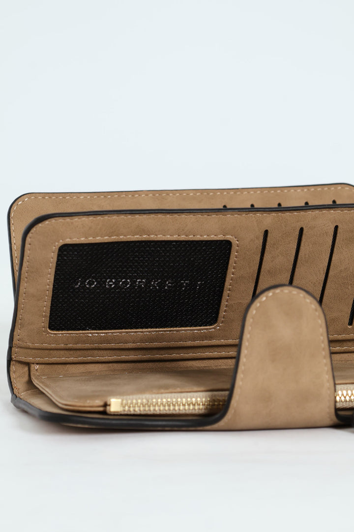 Large Bi-Fold Wallet - Tan