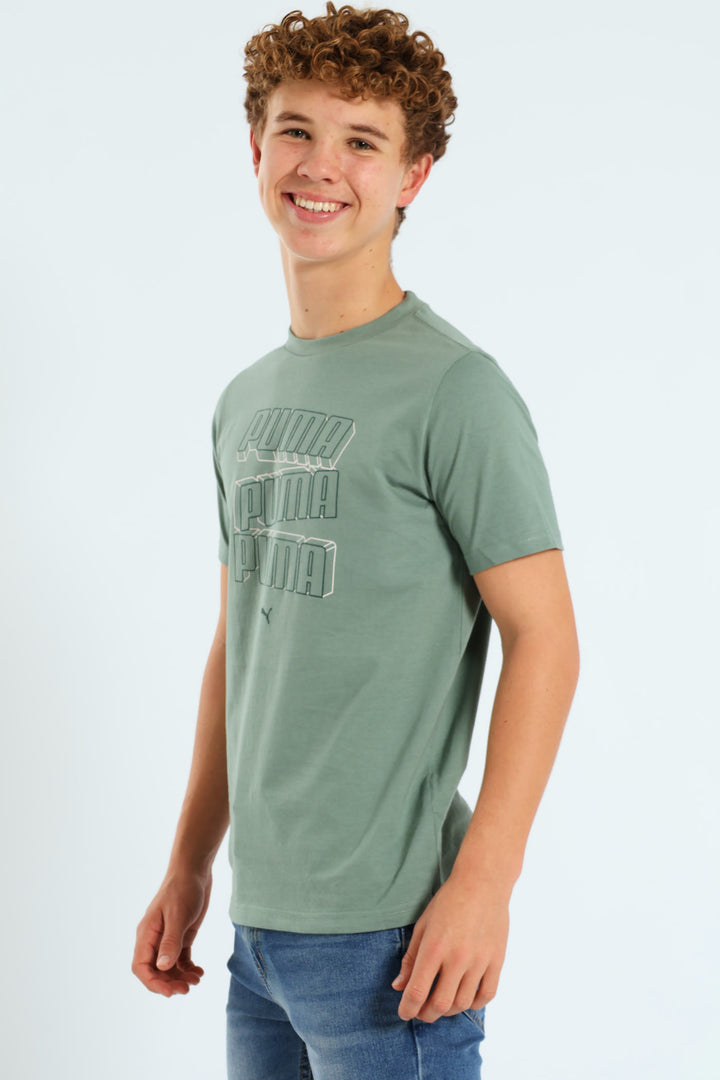 Boys Logo Lab Hog Tee - Sage