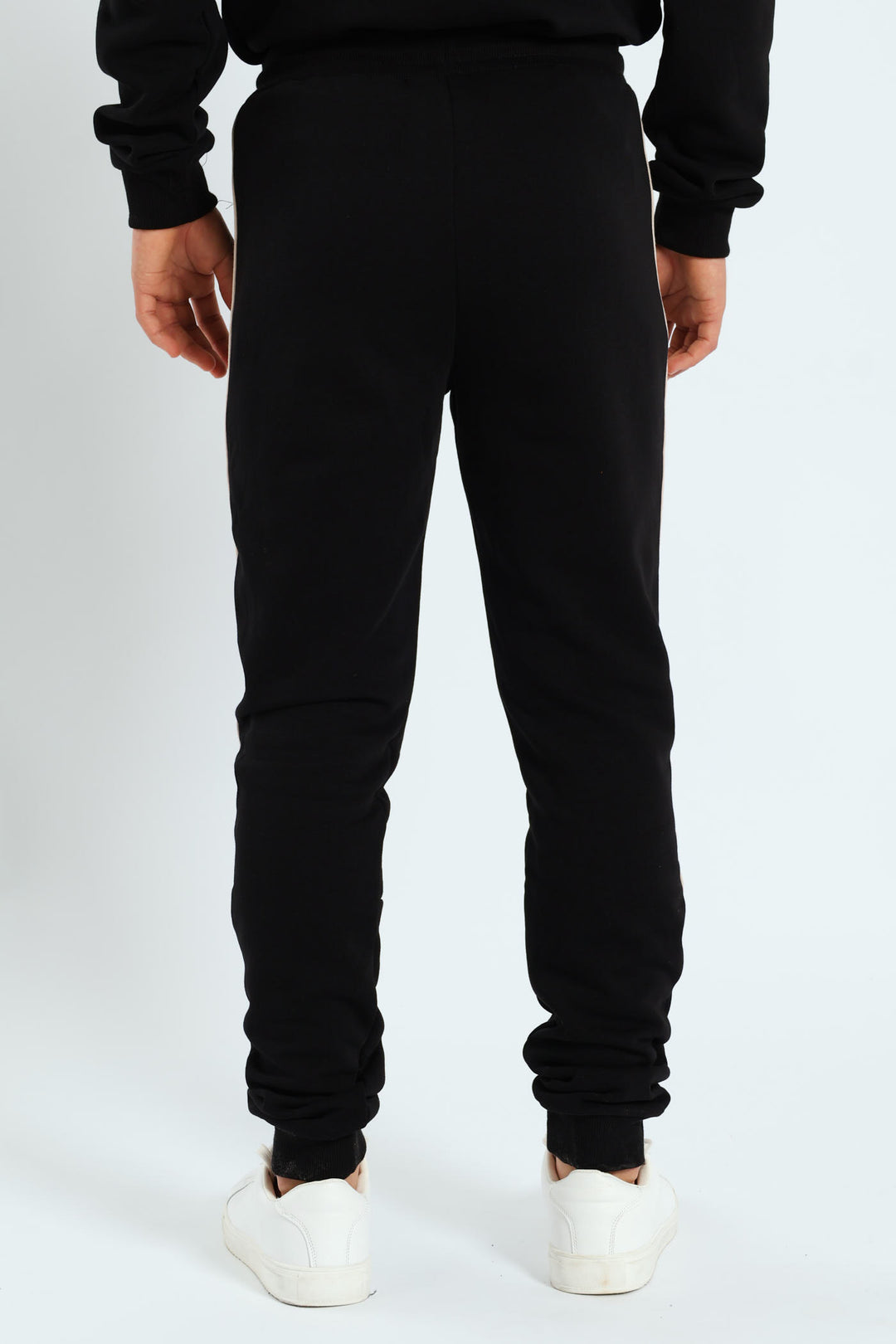 Boys Colourblock Jogger - Black/Tan