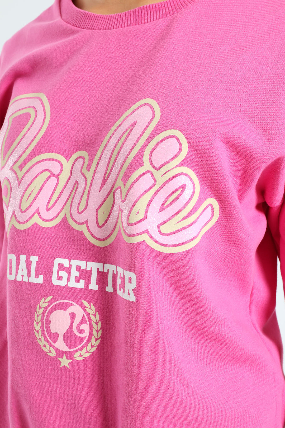 Girls Goals Fleece Top - Cerise