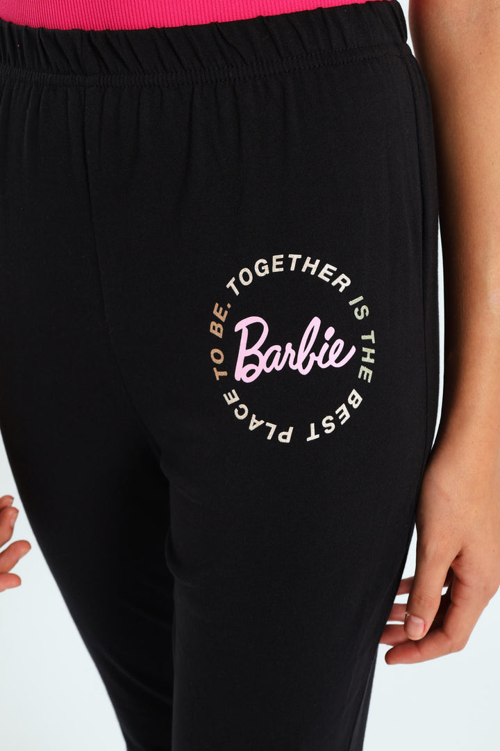 Girls Wide Leg Legging - Black