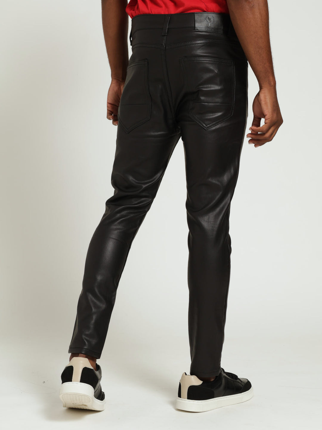 5 Pocket Wax Denim Jeans - Black