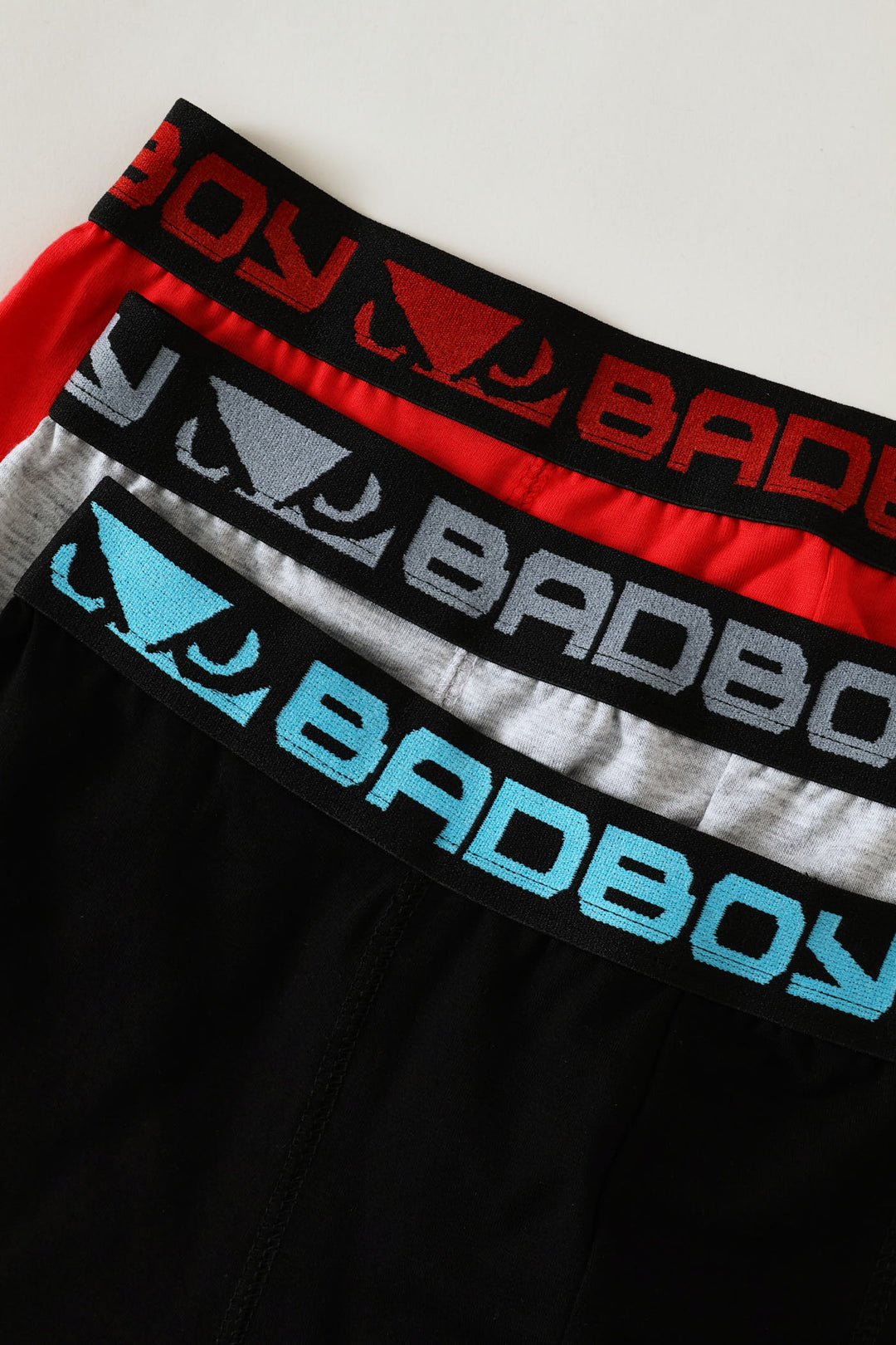 3 Pack Plain Trunks - Red/Grey/Black