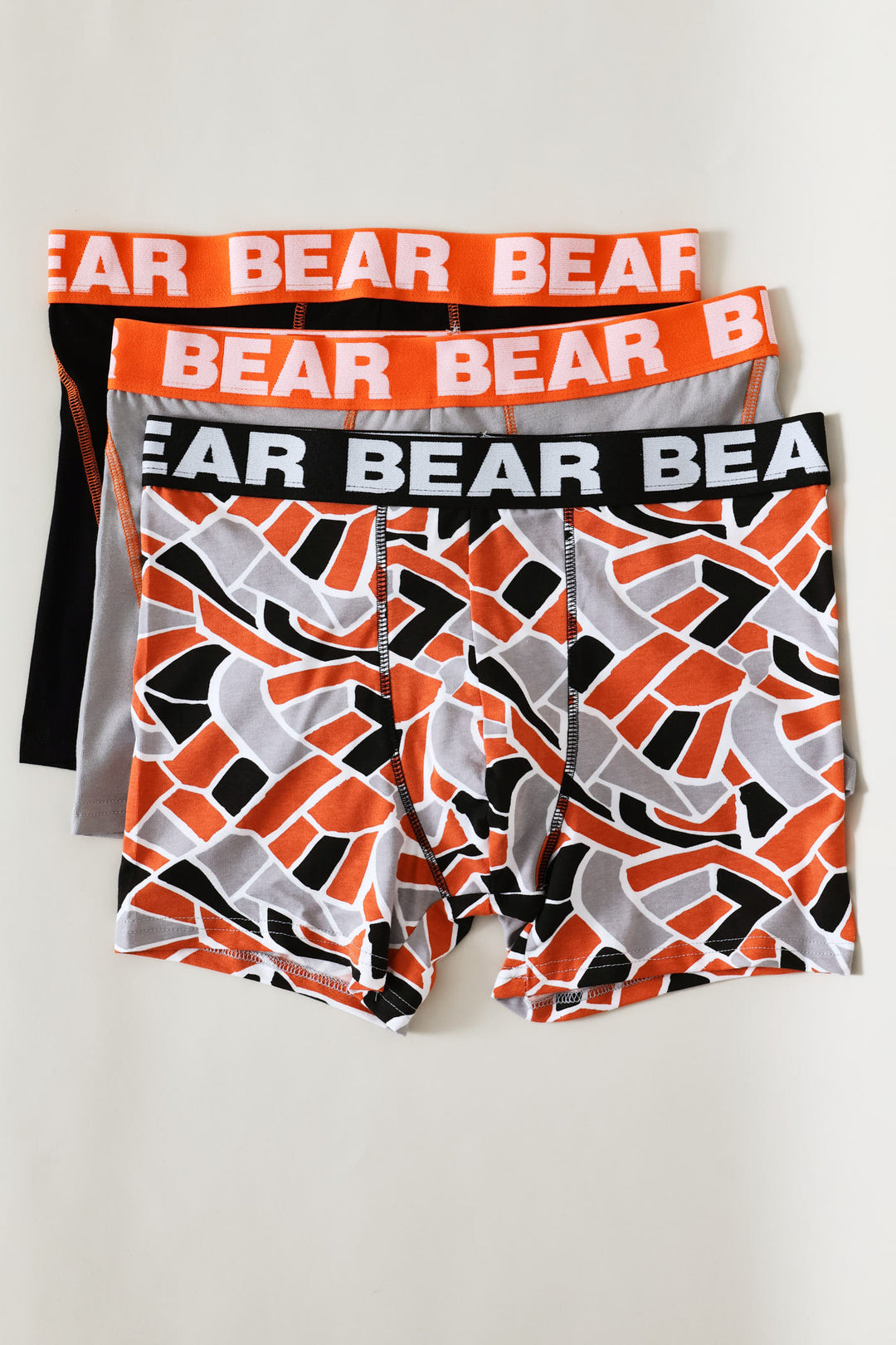 3 Pack Geo Bodyshorts - Orange