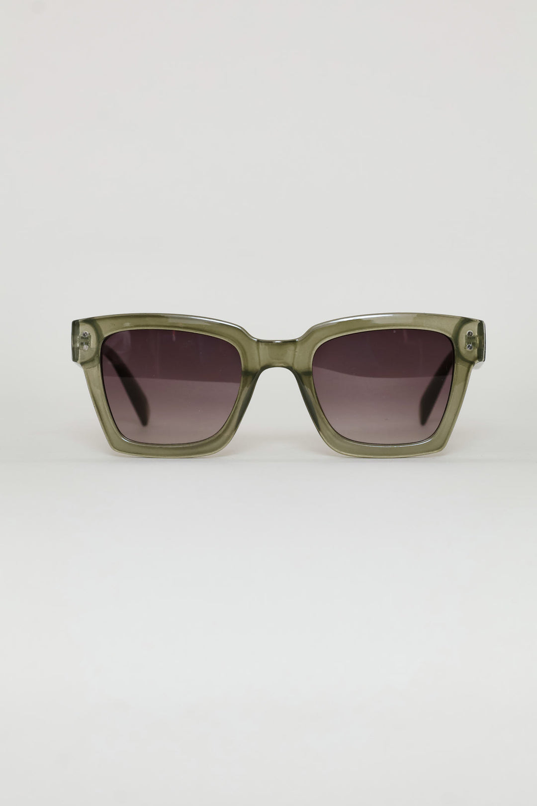 Smoke Gradient Lens Sunglasses - Olive