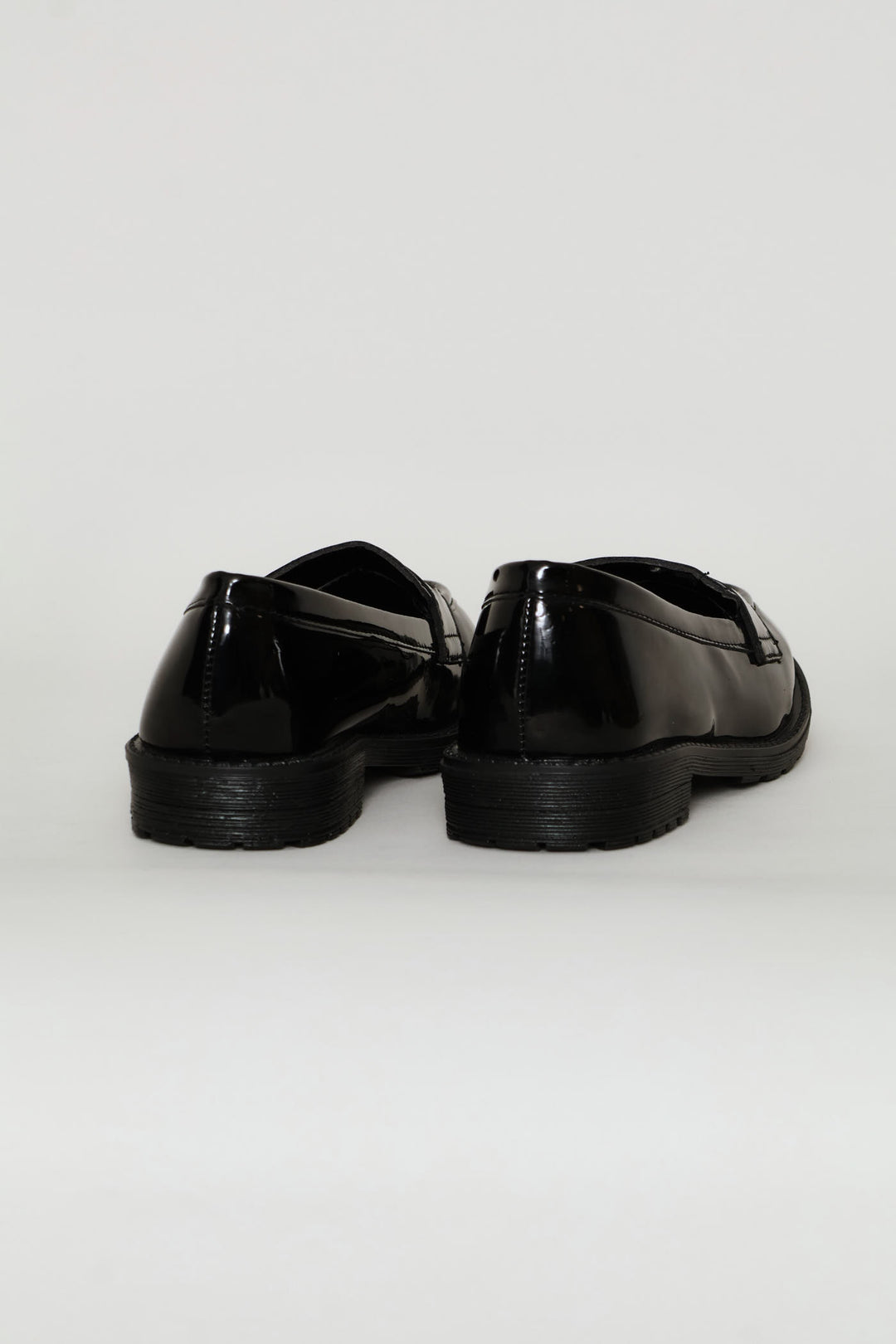 Girls Patent Penny Moccasin - Black