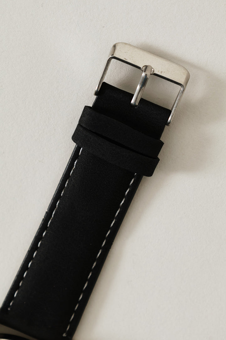 Mens Black Analogue Watch - Black
