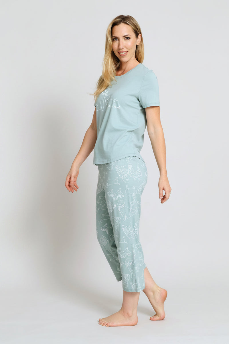 Paws & Unwind Capri Sleep Set - Duck Egg