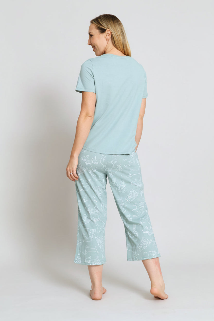 Paws & Unwind Capri Sleep Set - Duck Egg