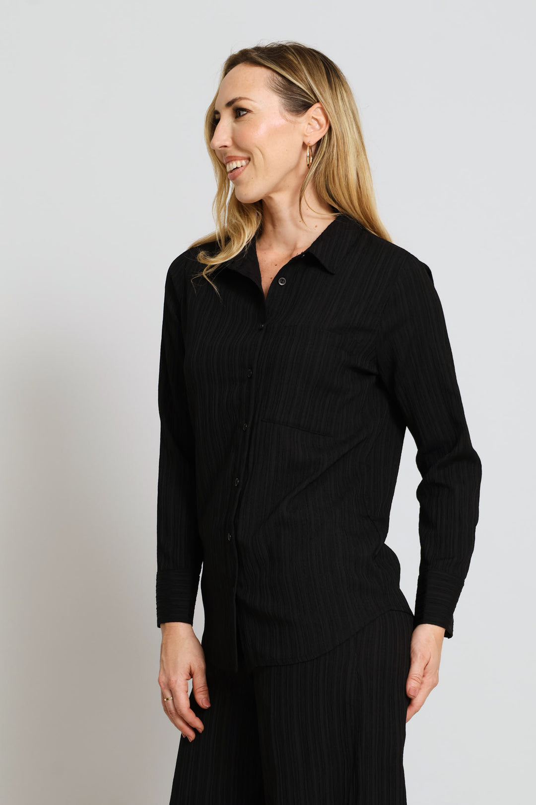 Textured Shirt - Black