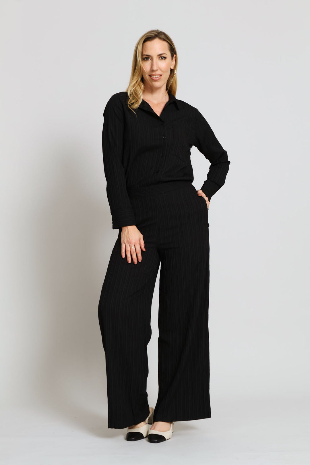 Textured Shirt - Black