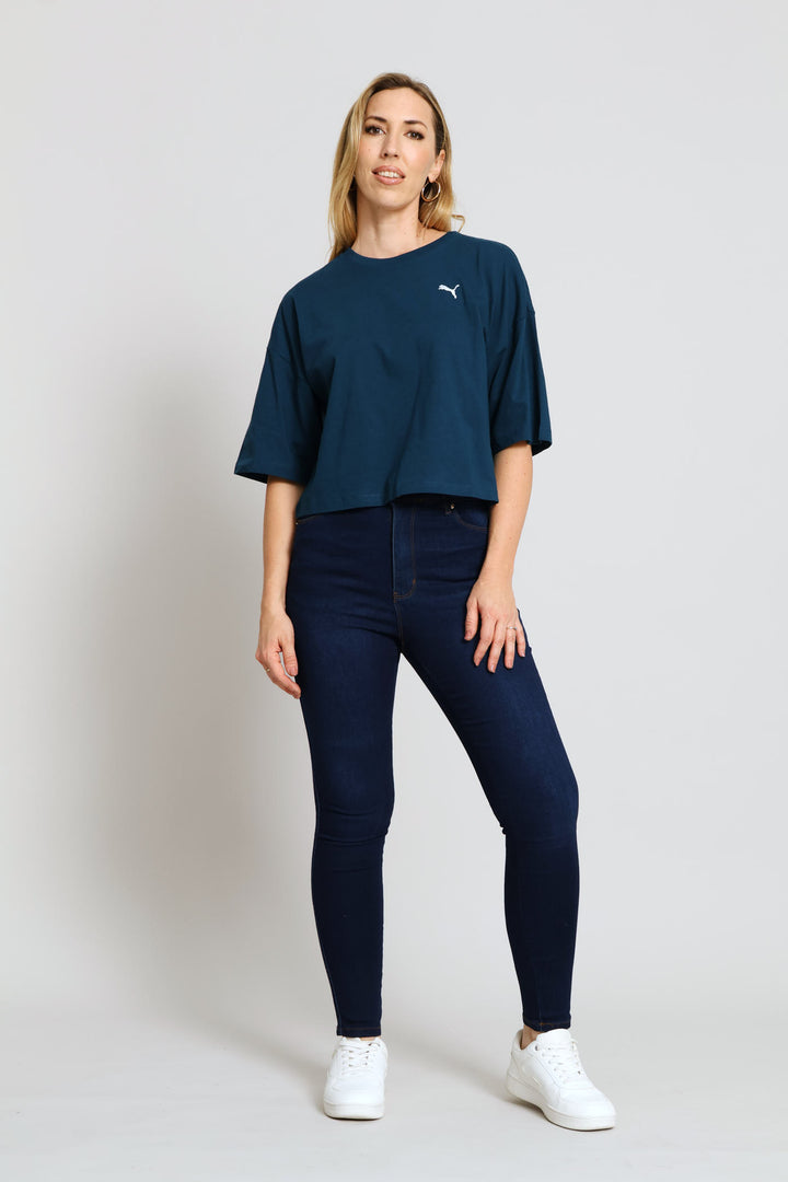 Wardrobe Oversized Short Tee - Petrol