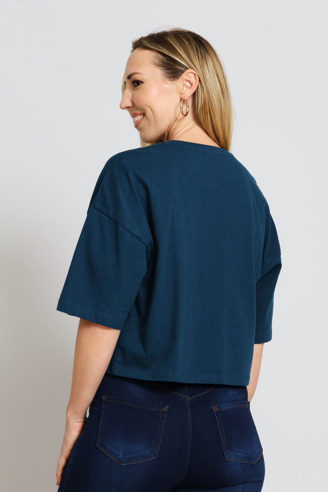 Wardrobe Oversized Short Tee - Petrol