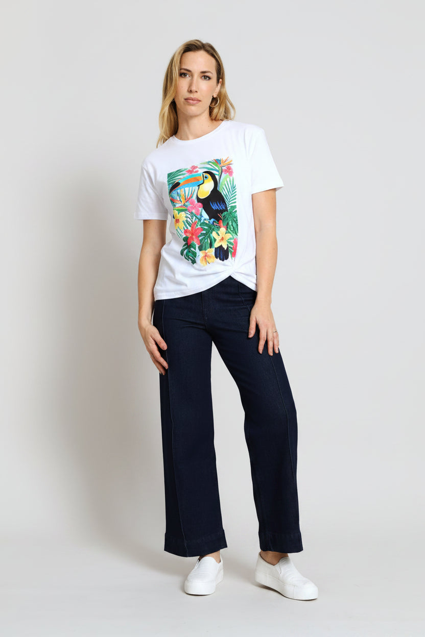 Toucan Painting Tee - White