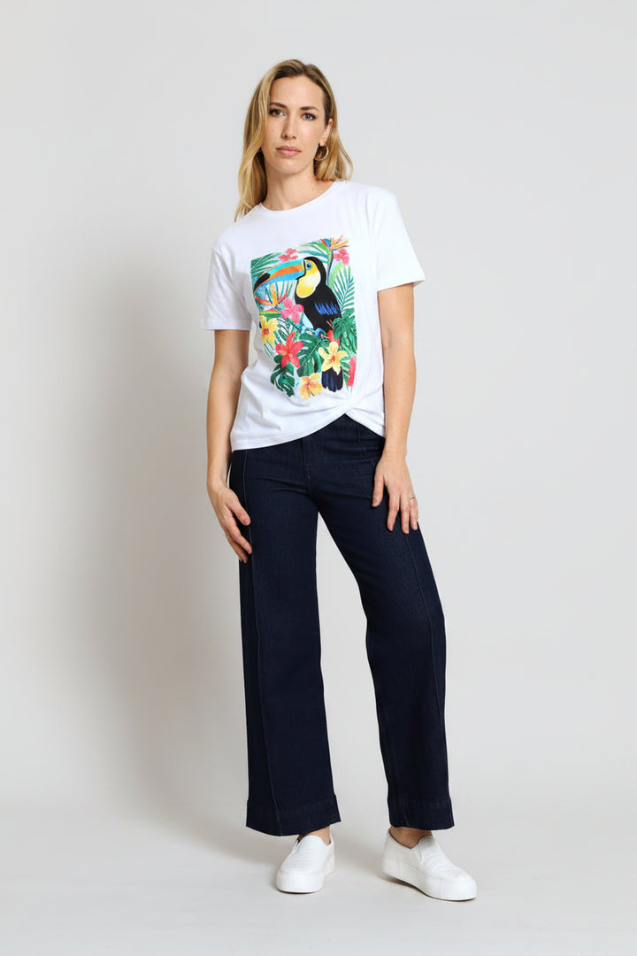 Toucan Painting Tee - White
