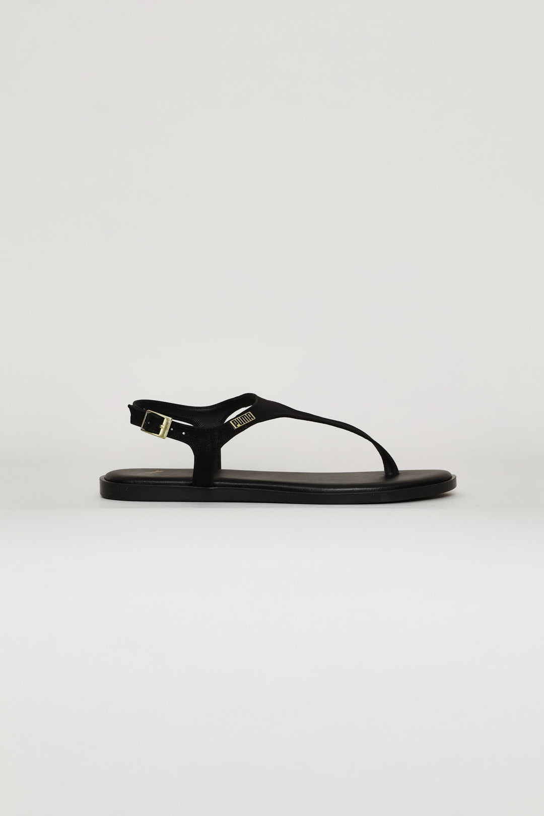 Styla Sleek Feather Zadp Sandal - Black/Gold