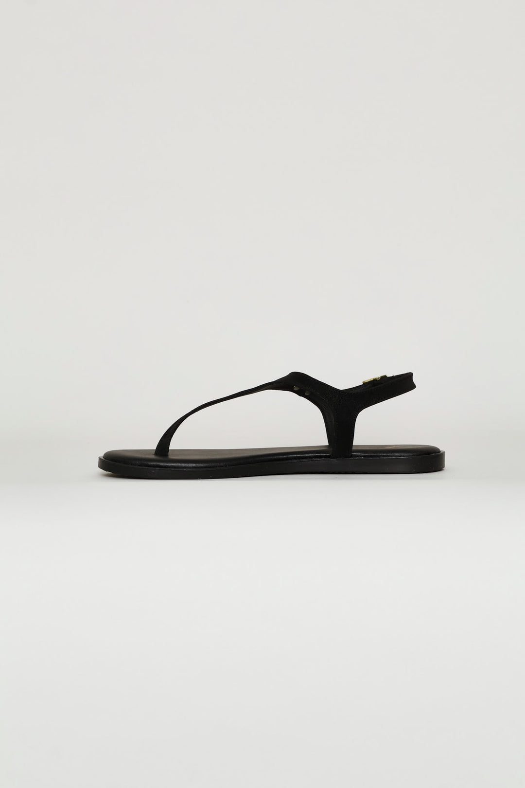 Styla Sleek Feather Zadp Sandal - Black/Gold