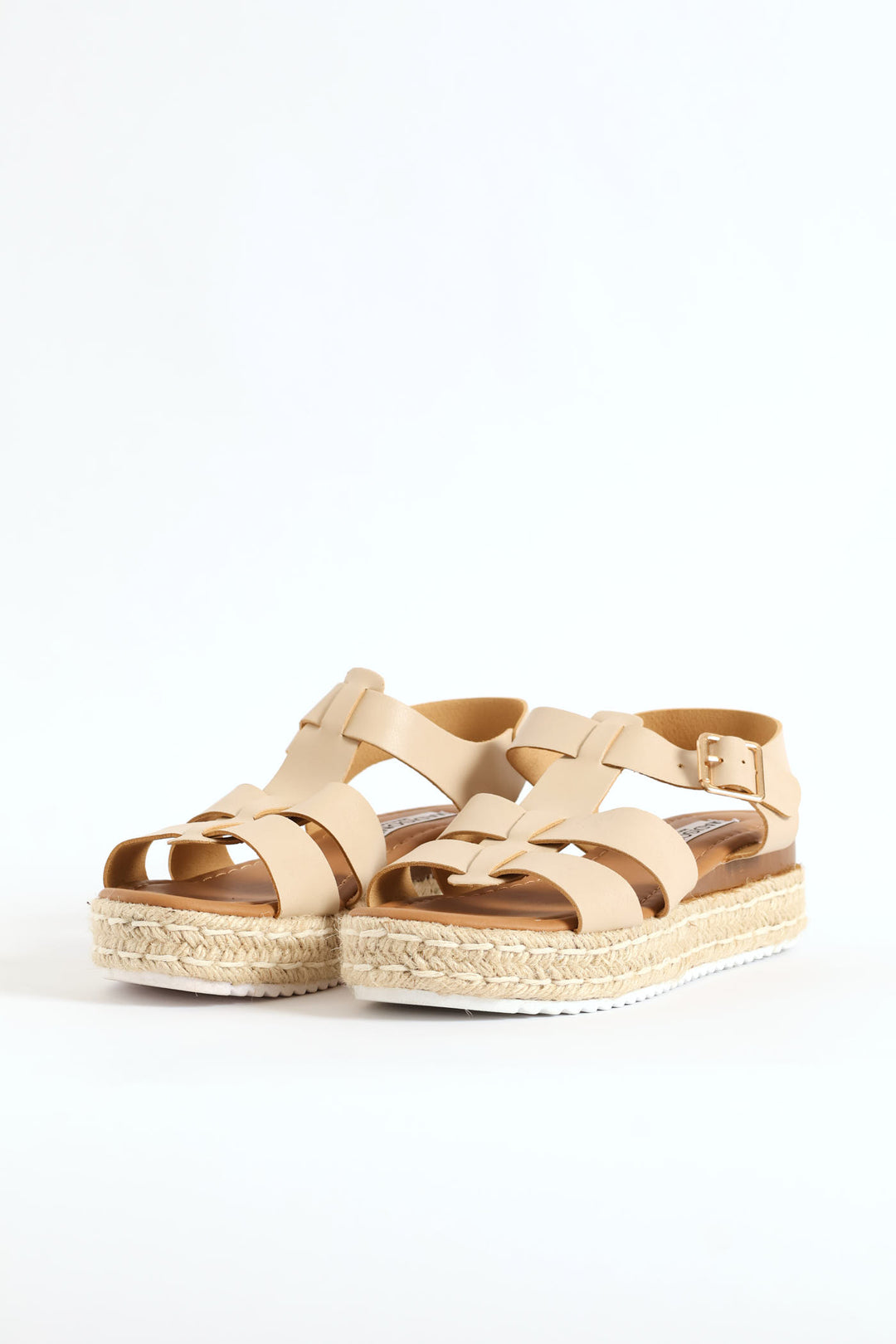 Multi Strap Espadrille Sandal - Nude