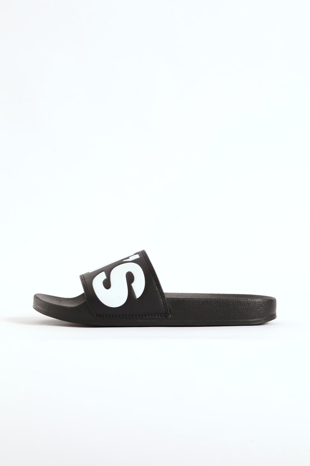 June Pool Slide - Black/White