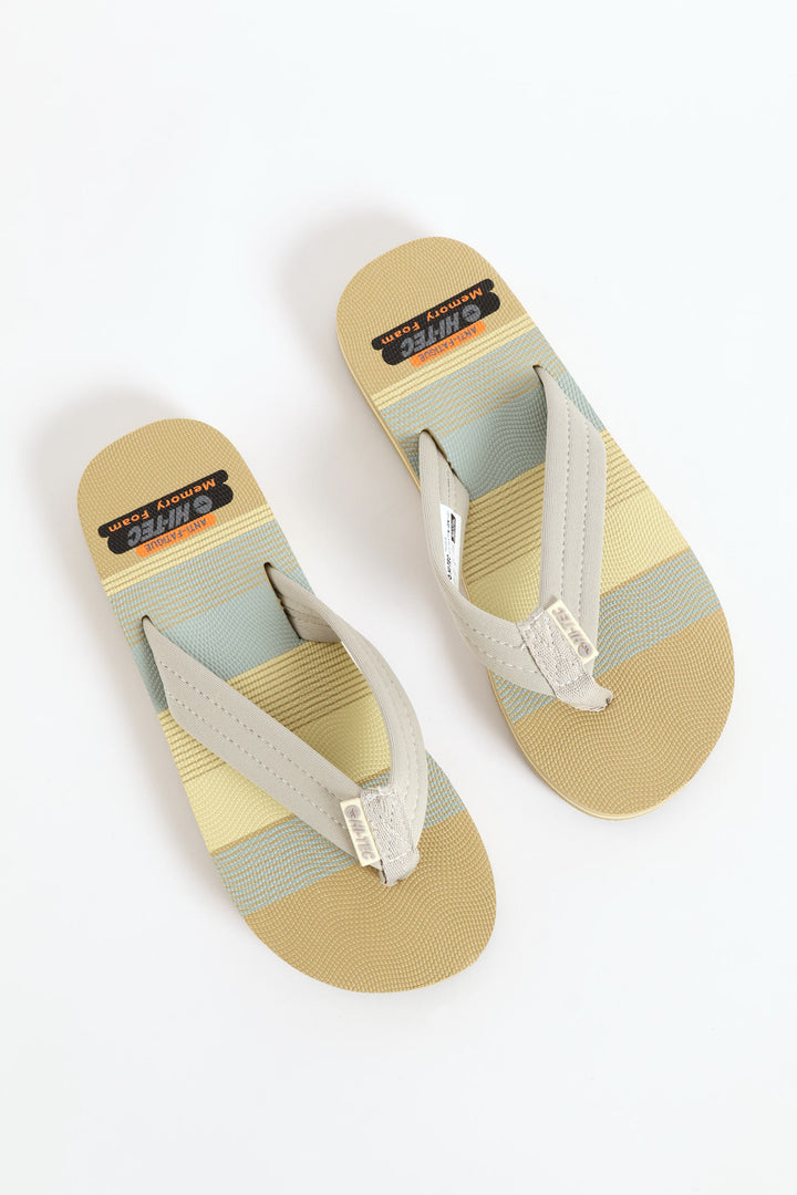 Nautical Thong Sandal - Taupe